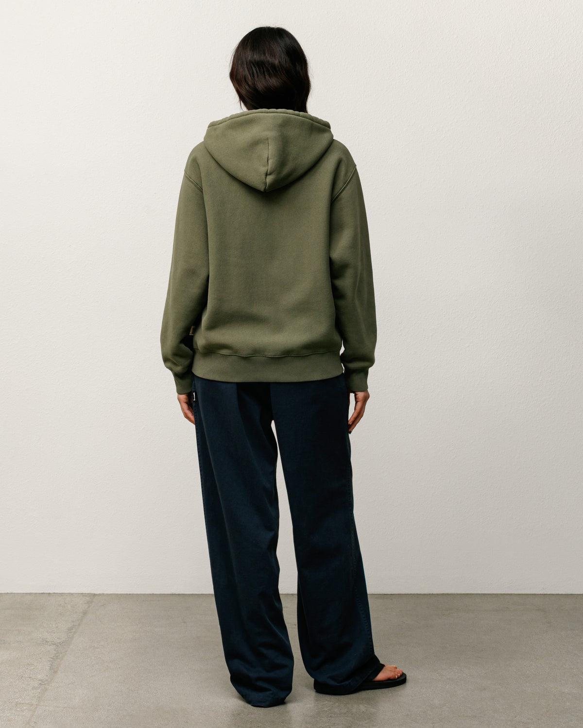 Fleece Zip Hoodie – Green | Zip-up Fleece | Stüssy