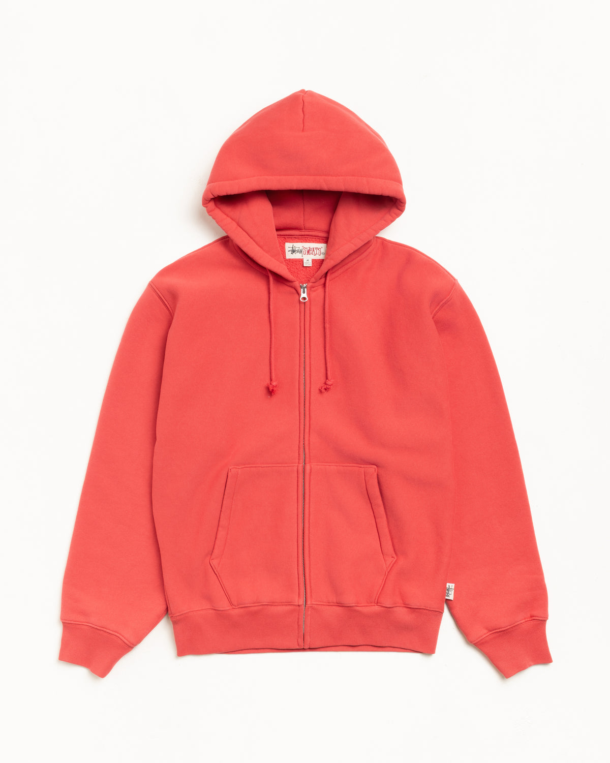Fleece Zip Hoodie – Red | Zip-up Fleece | Stüssy