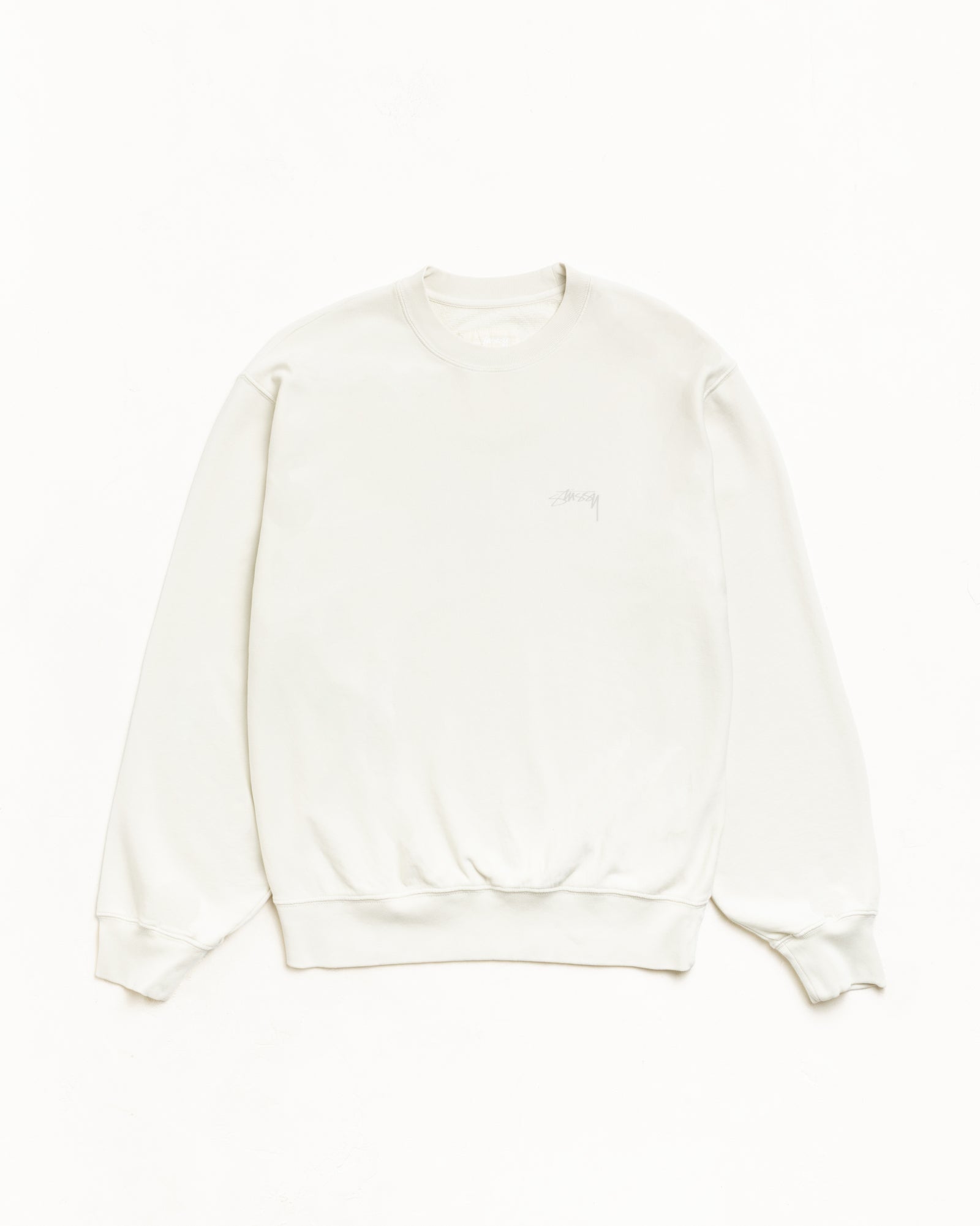 Lightweight Terry Crew Unisex Long Sleeve In Stone