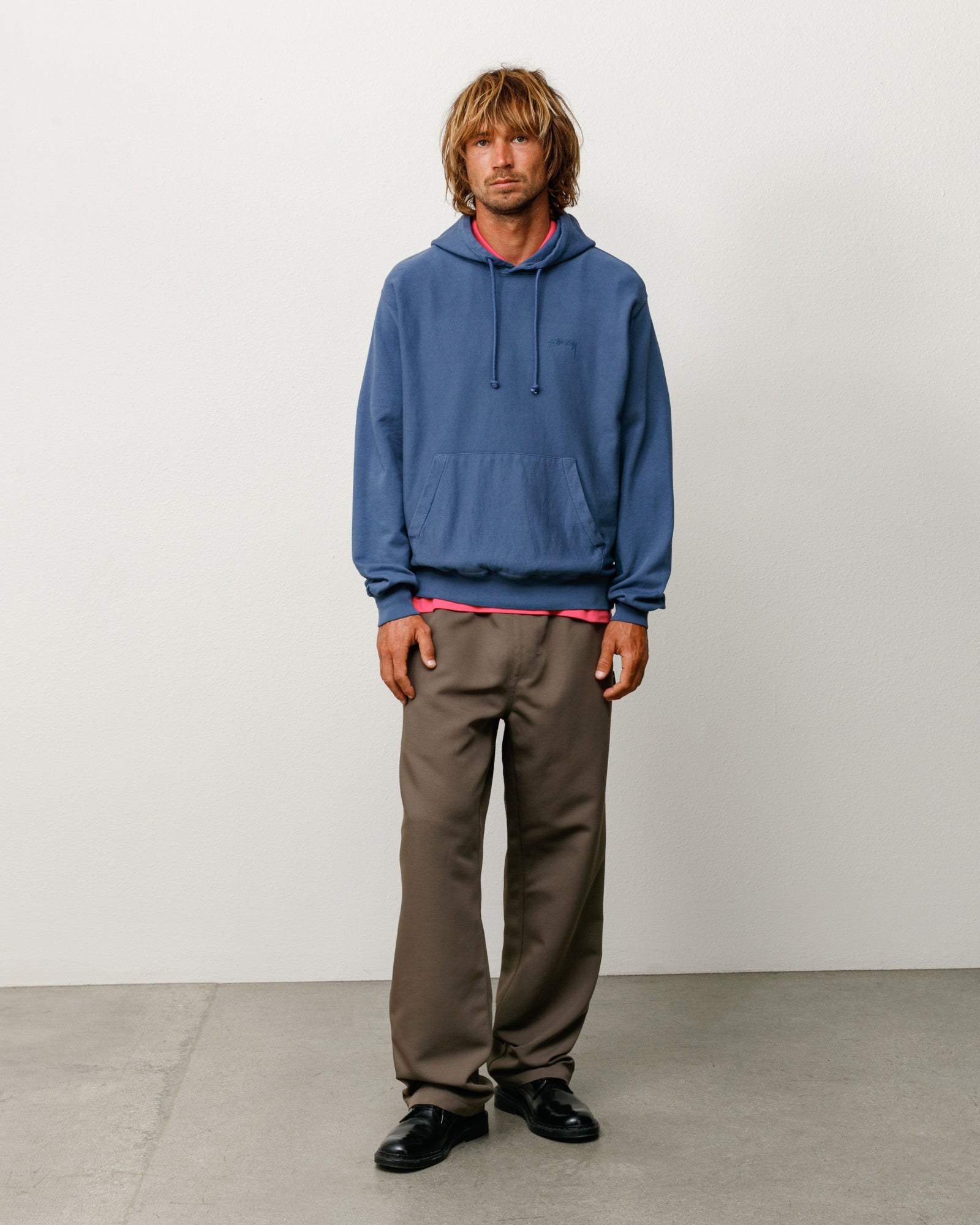 Lightweight Terry Hoodie – Blue | Sweats | Stüssy