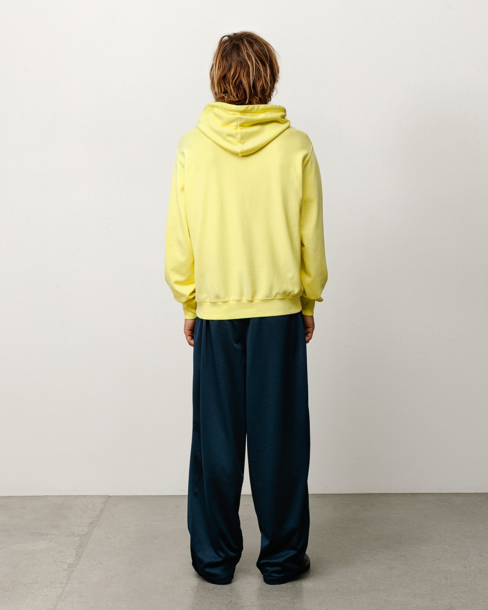 Lightweight Terry Hoodie Unisex Long Sleeve In Yellow