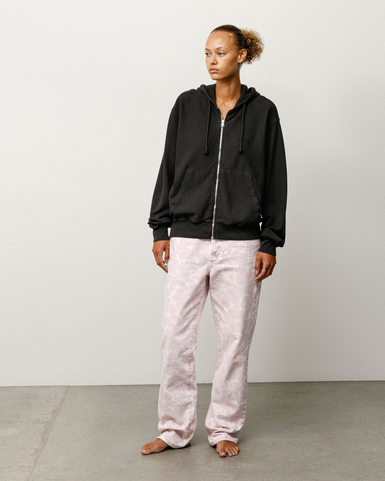 ブラックテックユーティリティパーカ　xs Lightweight Terry Zip Hoodie – Black | Zip-up Fleece | Stüssy