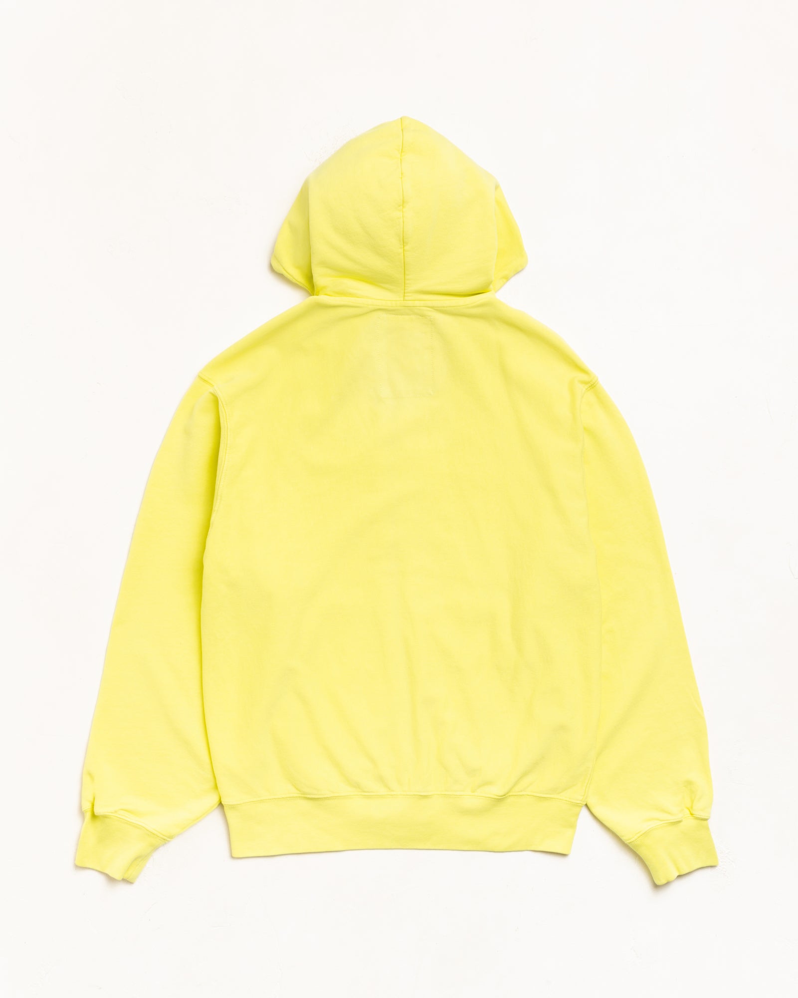 Lightweight Terry Zip Hoodie Unisex Long Sleeve In Yellow