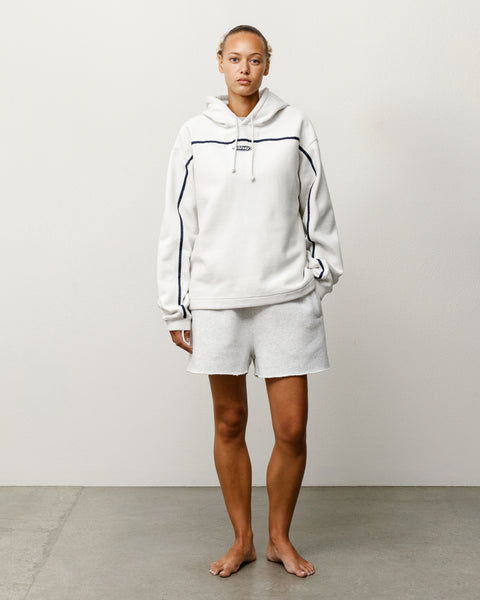 Oval Pullover Hoodie in Stone