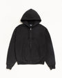 CURSIVE APPLIQUE ZIP HOODIE