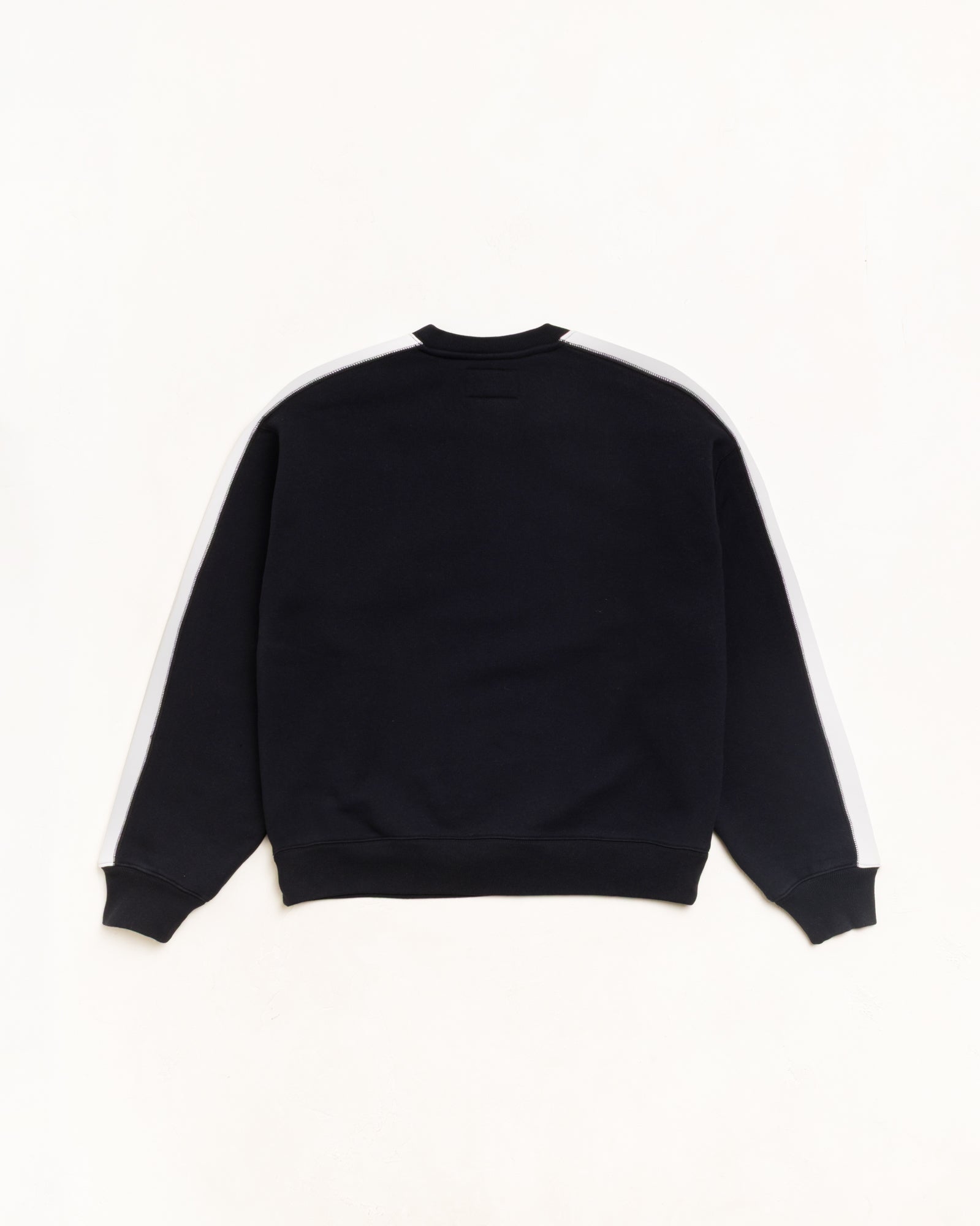 Paneled Stripe Crew - Black | Crew Fleece | Stüssy