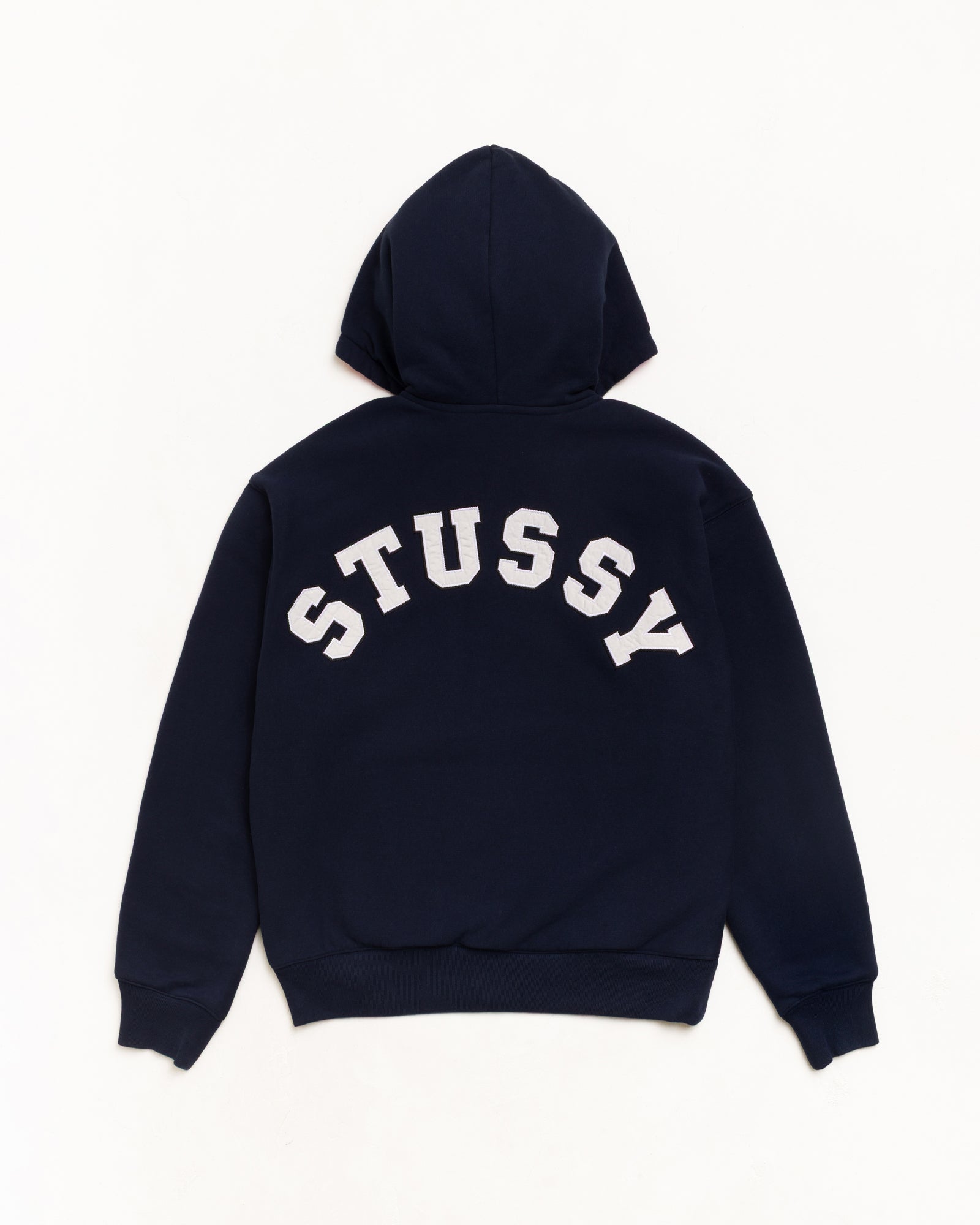 Double Faced Zip Hoodie - Navy | Zip-up Fleece | Stüssy