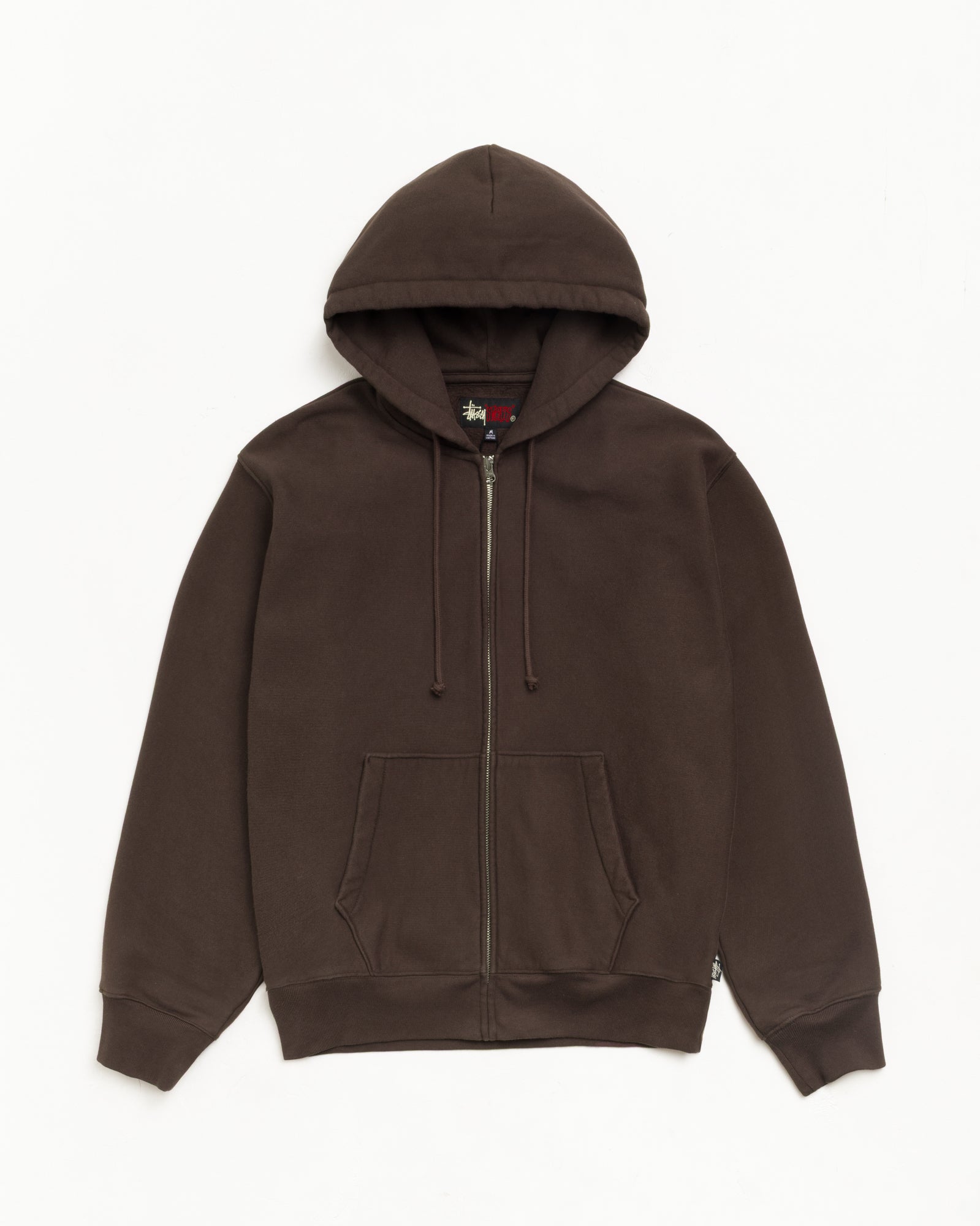 Fleece Zip Hoodie - Brown | Zip-up Fleece | Stüssy