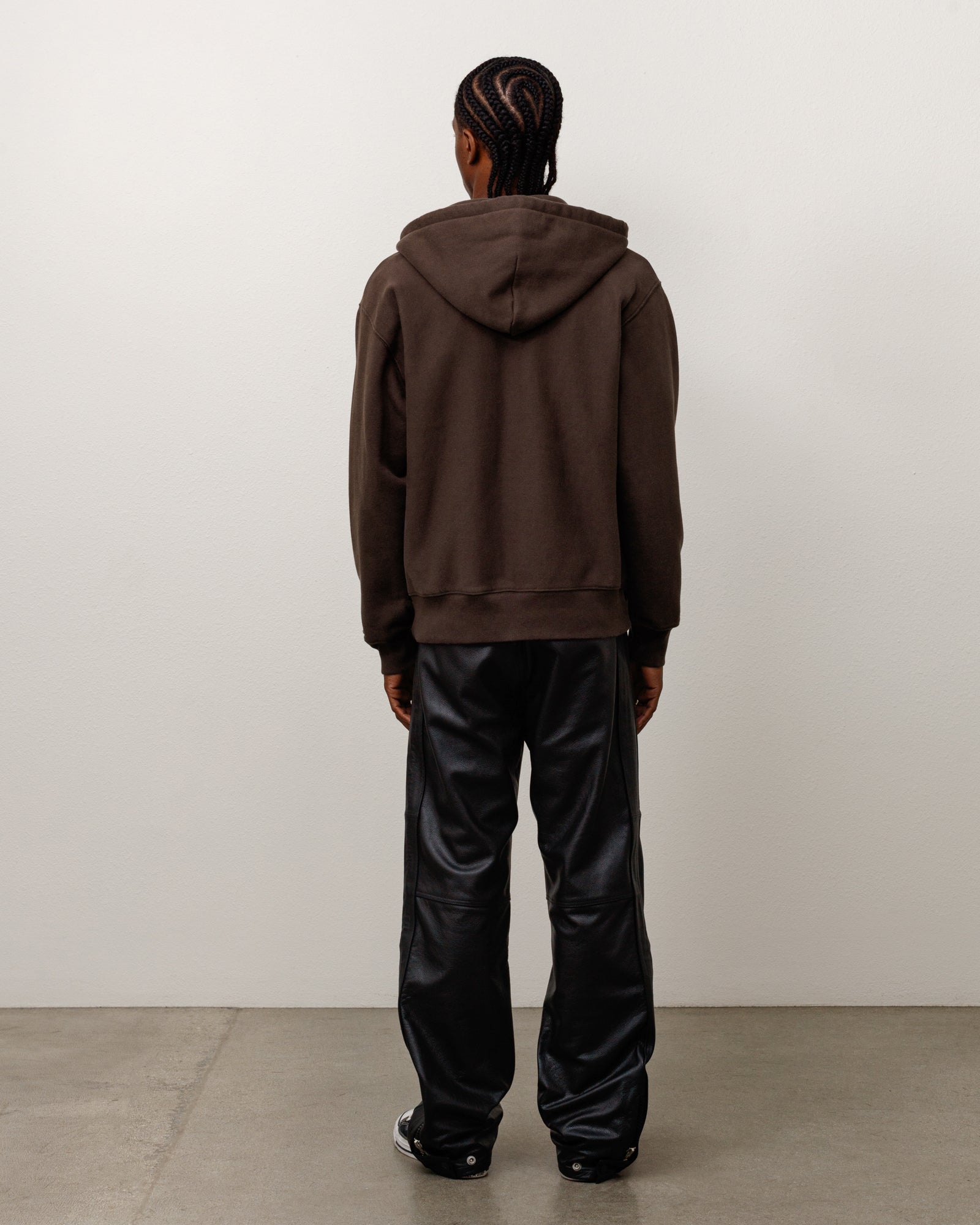 Fleece Zip Hoodie - Brown | Zip-up Fleece | Stüssy