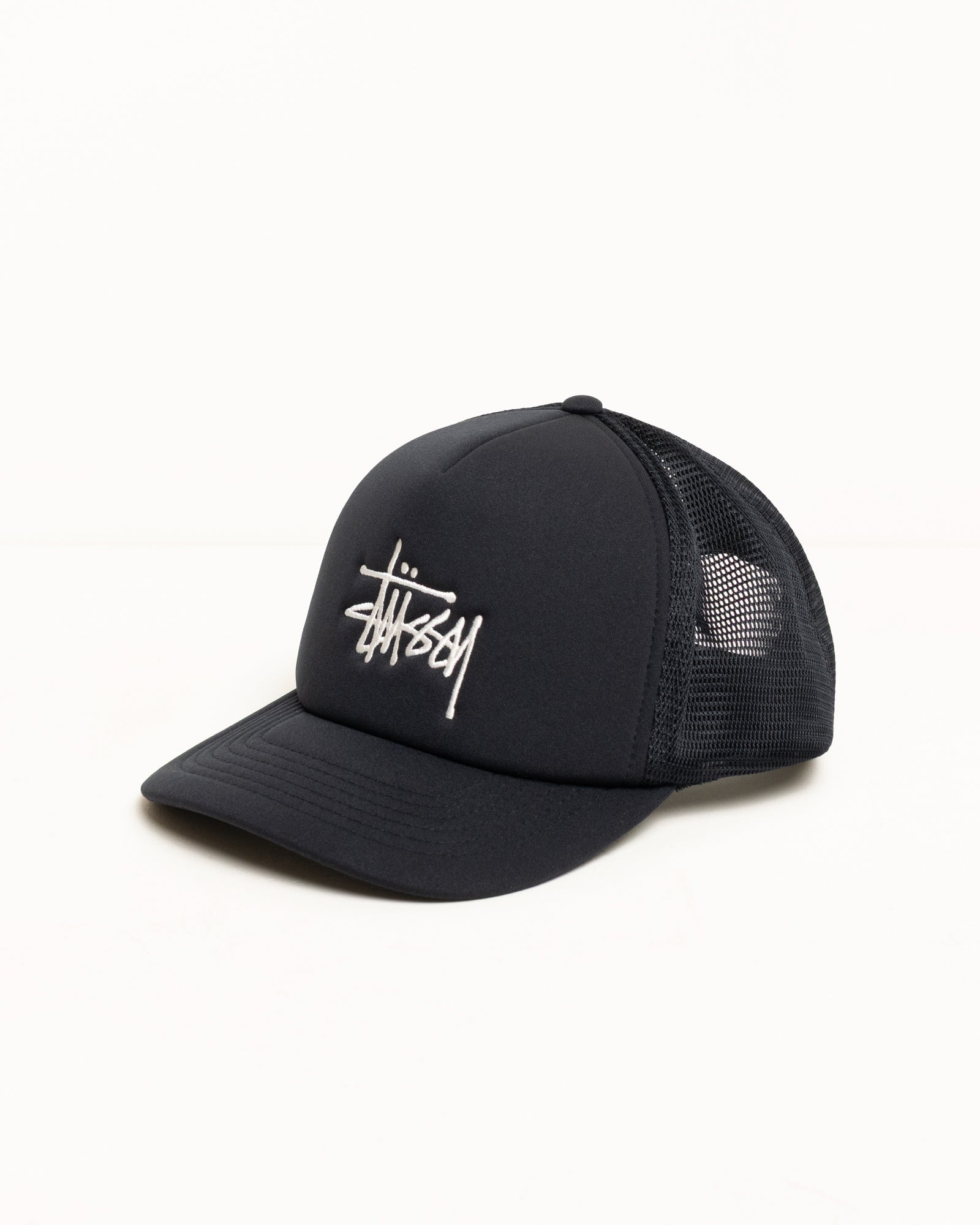 帽子 TRUCKER INTERNATIONAL SNAPBACK STUSSY Trucker Big Basic Snapback – Black | Headwear | Stüssy