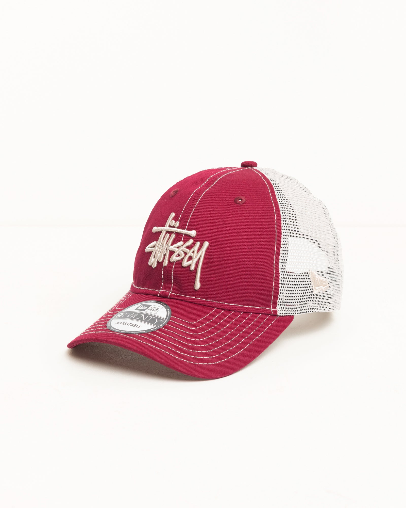 New Era 9TWENTY Basic Trucker – Cardinal | Headwear | Stüssy