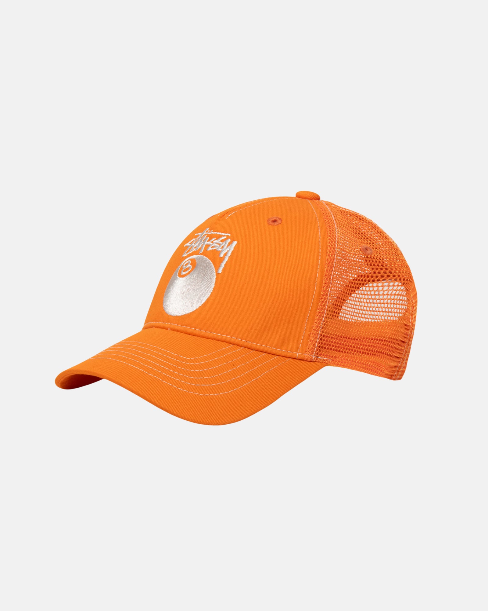 Low Pro Trucker 8 Ball Snapback in orange – Stüssy