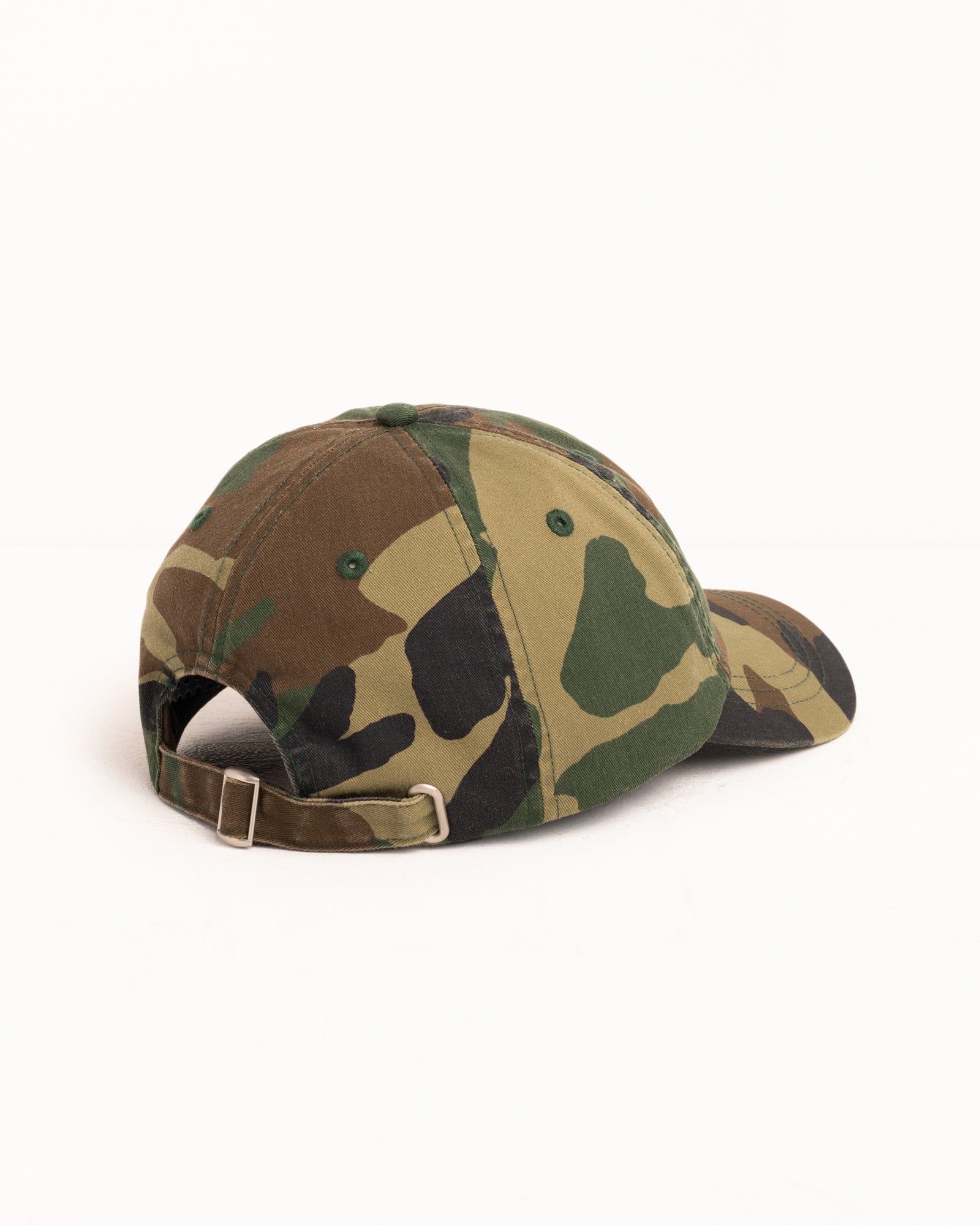 Basic Washed Low Pro Cap Accessories In Woodland Camo