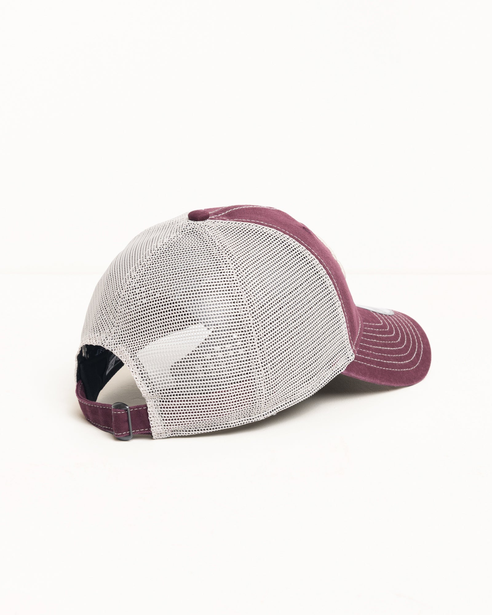 New Era 9Twenty Washed Basic Trucker – Maroon | Headwear | Stüssy
