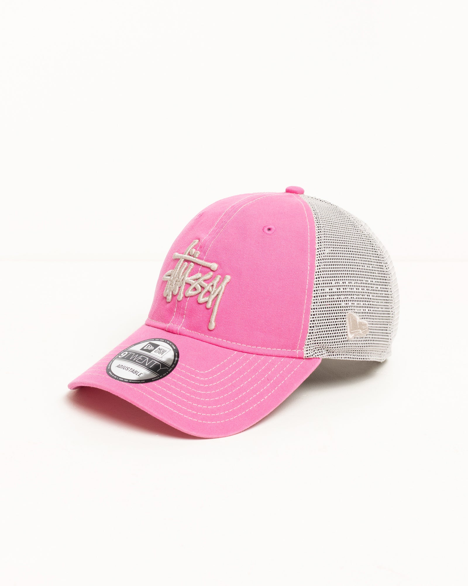 New Era 9Twenty Washed Basic Trucker – Pink | Headwear | Stüssy