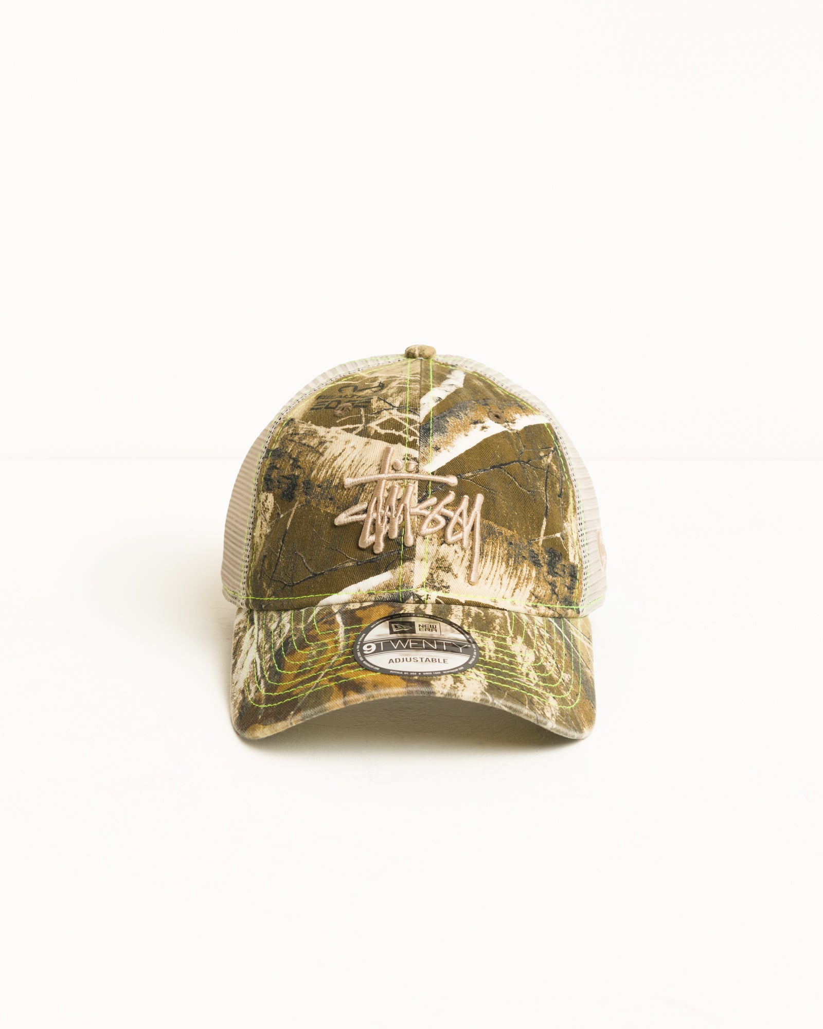 9TWENTY Washed Basic Trucker Cap in Real Tree Edge