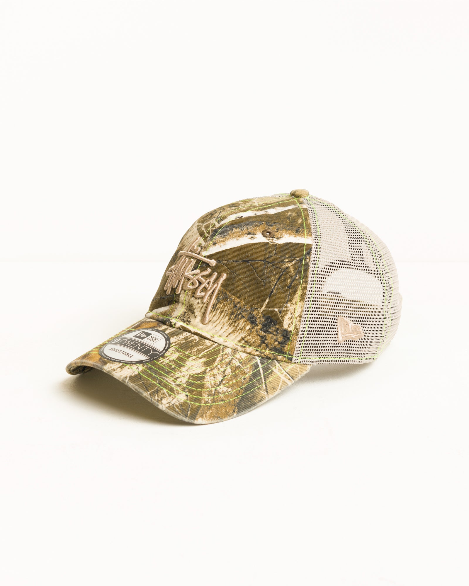 9TWENTY Washed Basic Trucker - Real Tree Edge | Headwear | Stüssy