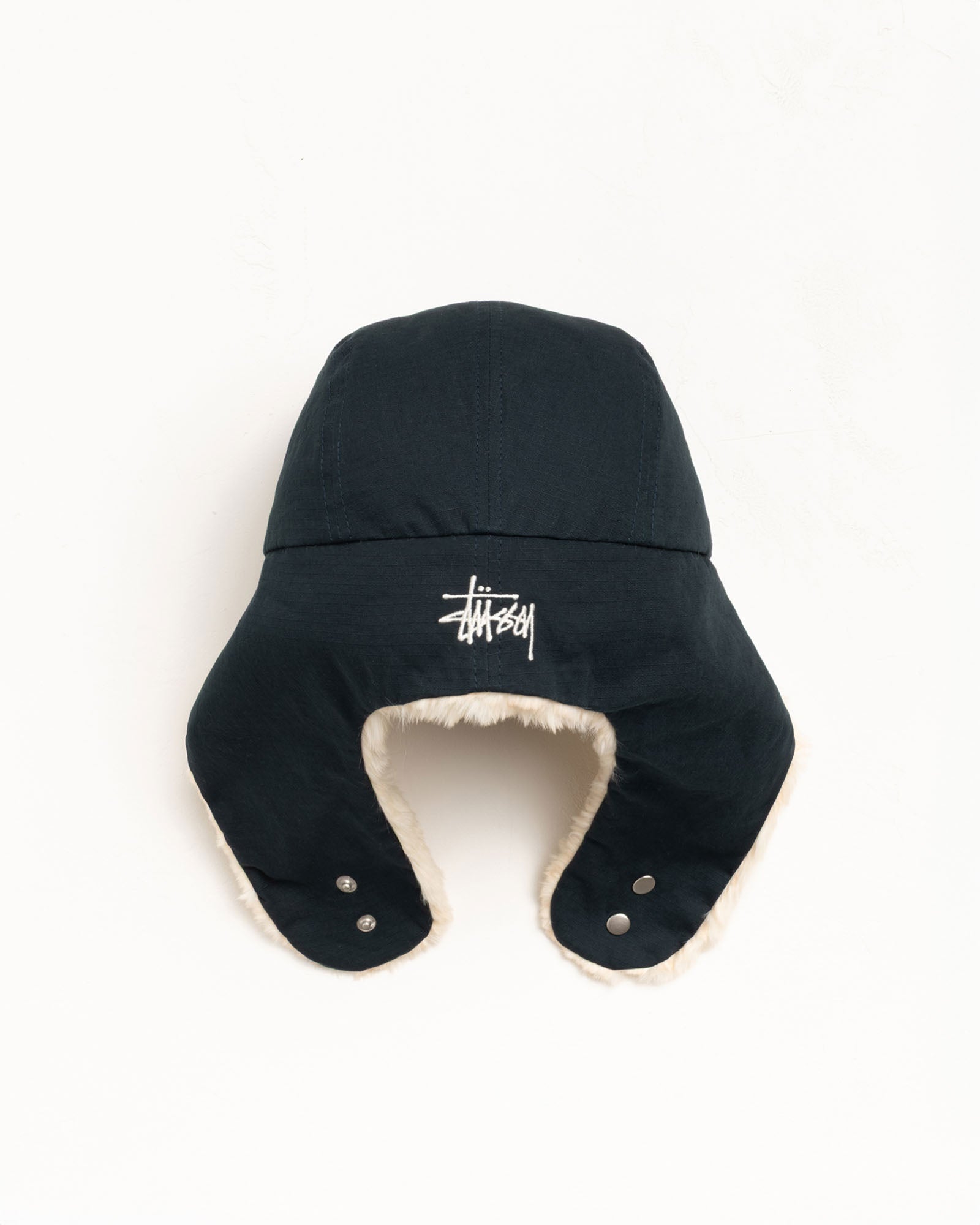 Ripstop Trapper Cap – Navy | Headwear | Stüssy