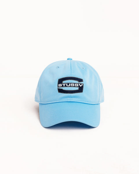 Md Stussy Large S Cap Accessories In Sky Blue