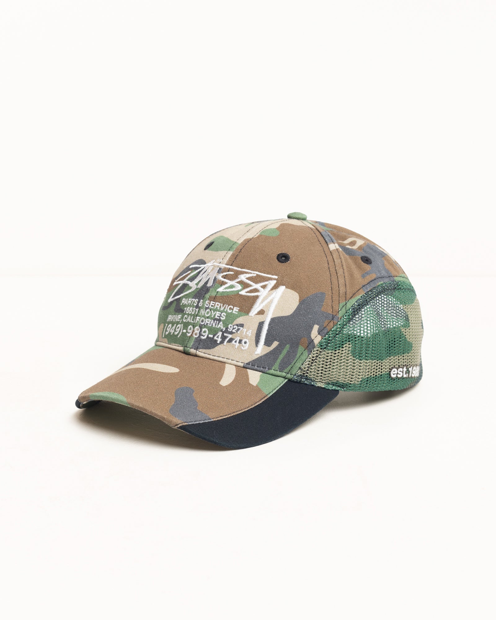 Parts & Service Mesh Cap – Camo | Headwear | Stüssy