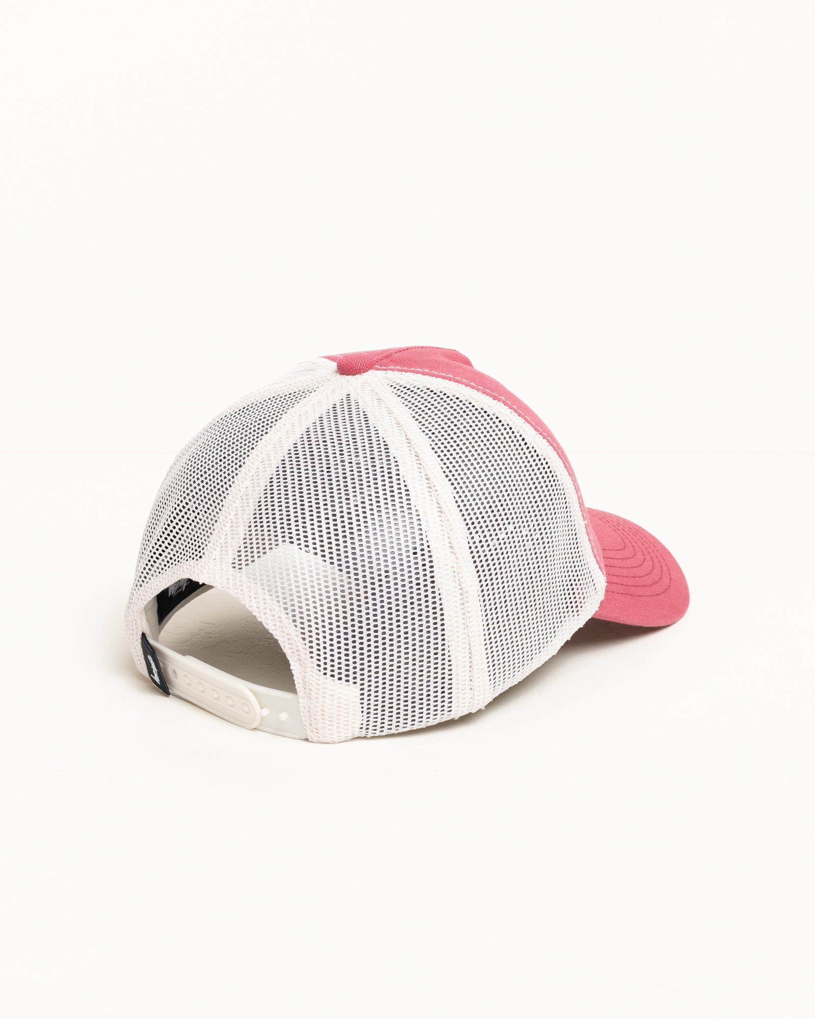 Ghost Logo Trucker – Red | Headwear | Stüssy