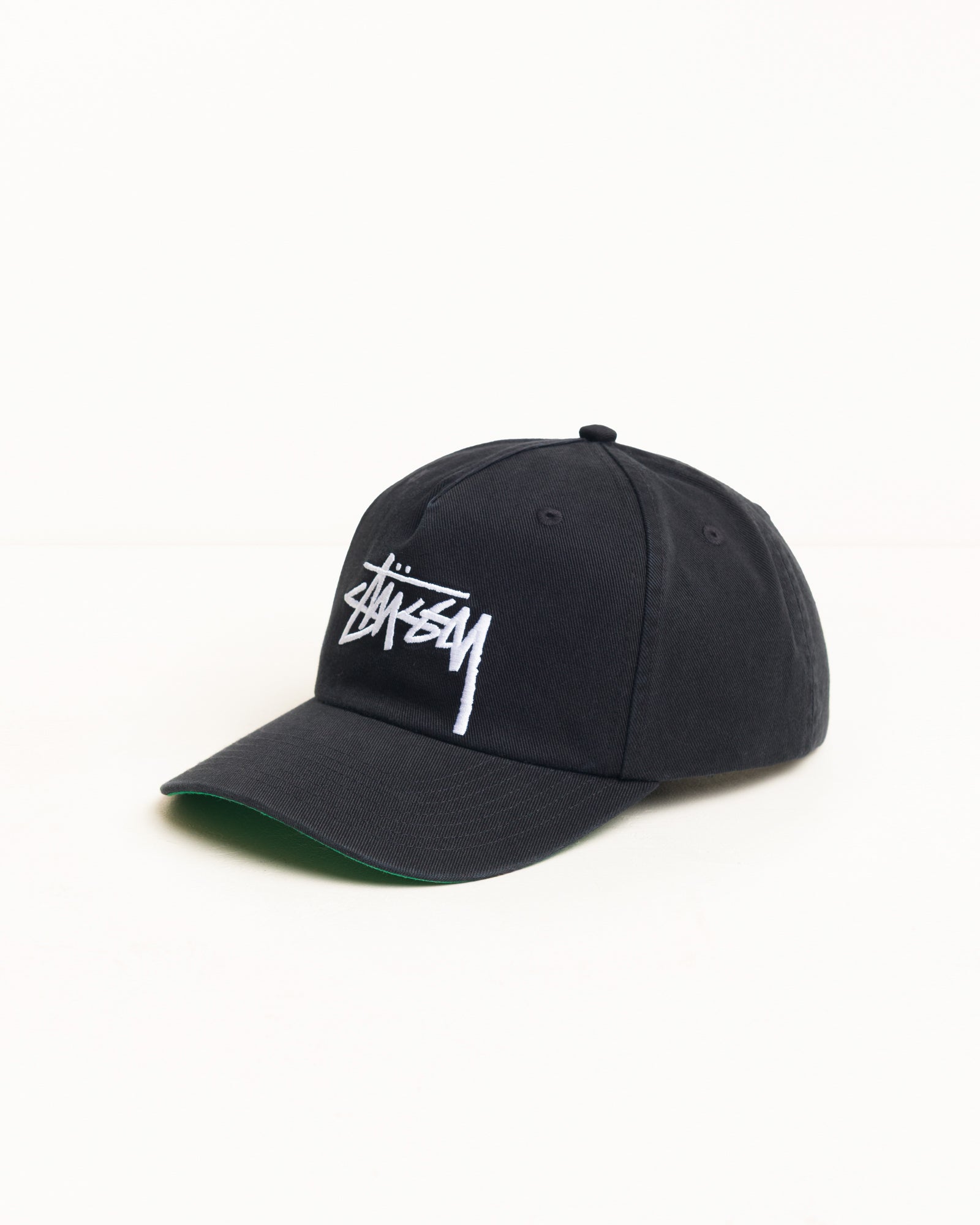 Big Stock Snapback Cap - Black | Headwear | Stüssy