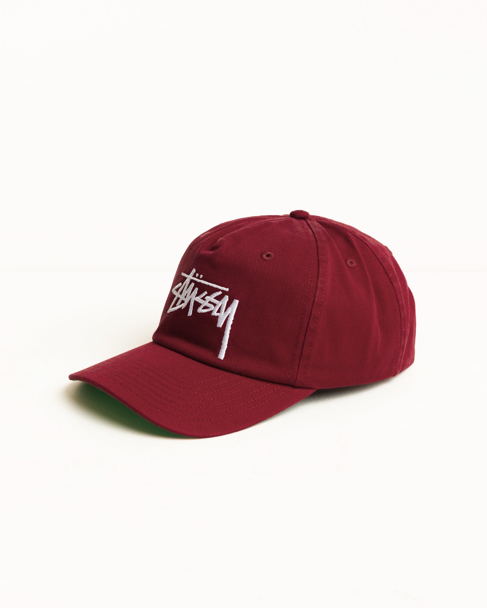 Big Stock Snapback Cap - Crimson | Headwear | Stüssy
