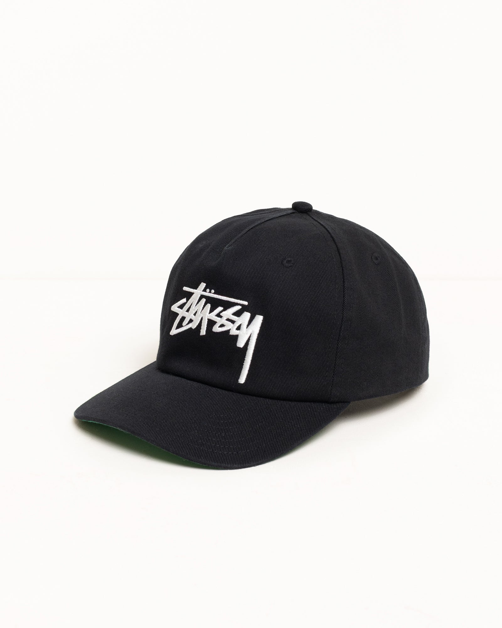 Mid-Depth Big Stock Snapback – Shadow Black | Headwear | Stüssy