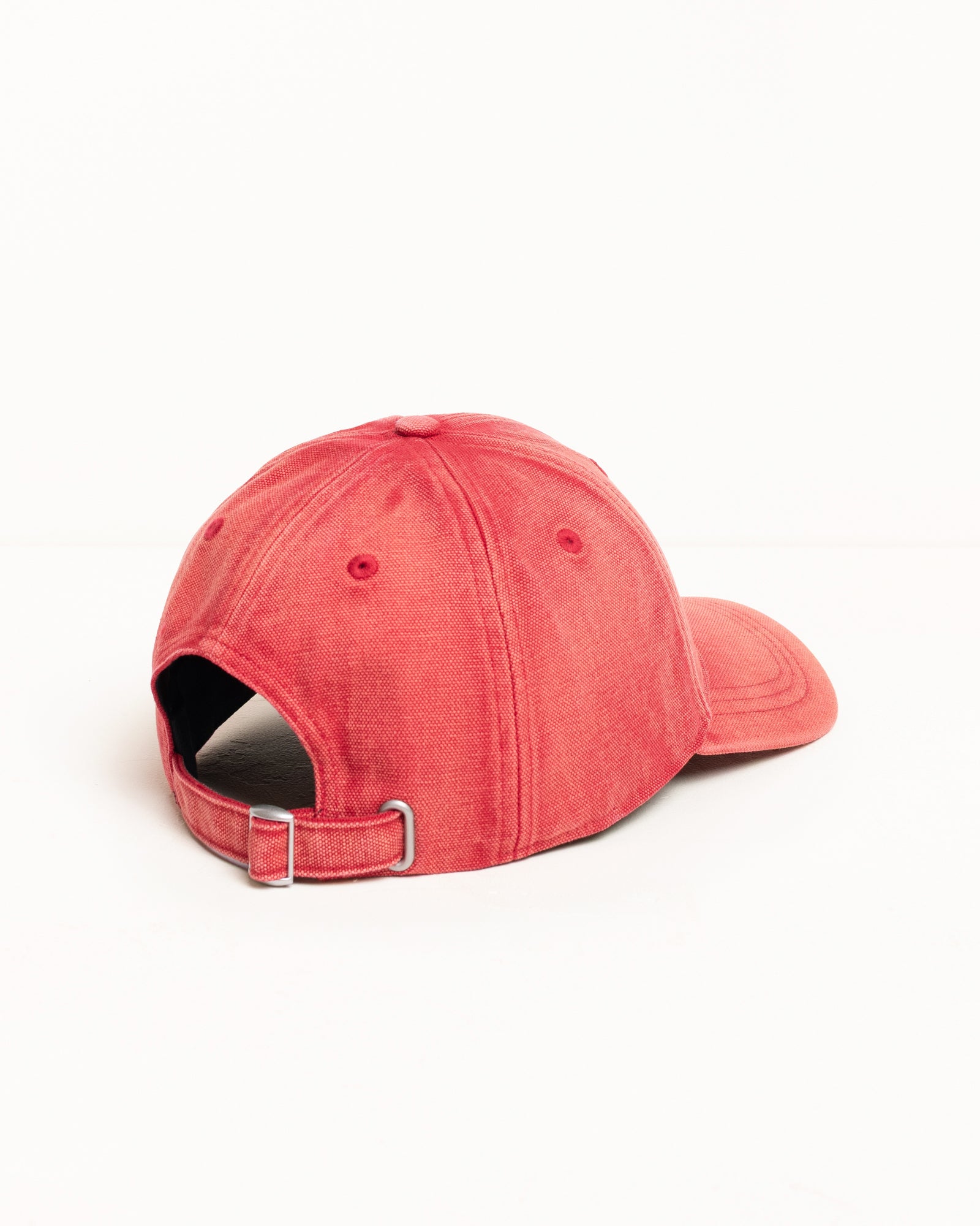 Basic Stüssy Cap Washed Canvas – Red | Headwear | Stüssy