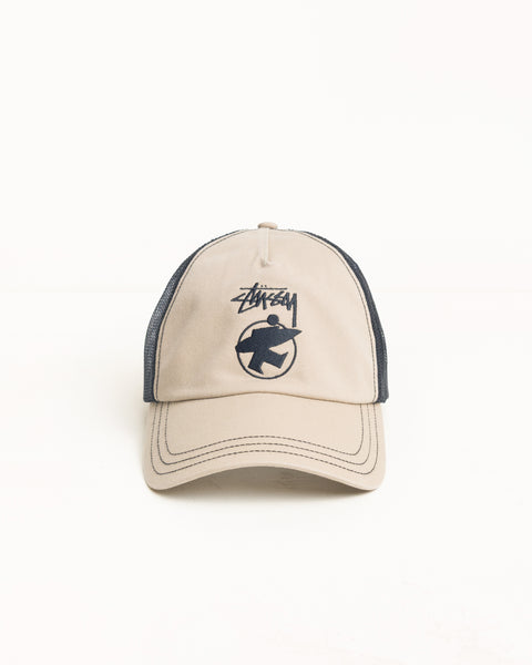Lp Beach Roots Trucker Cap Unisex In Tan