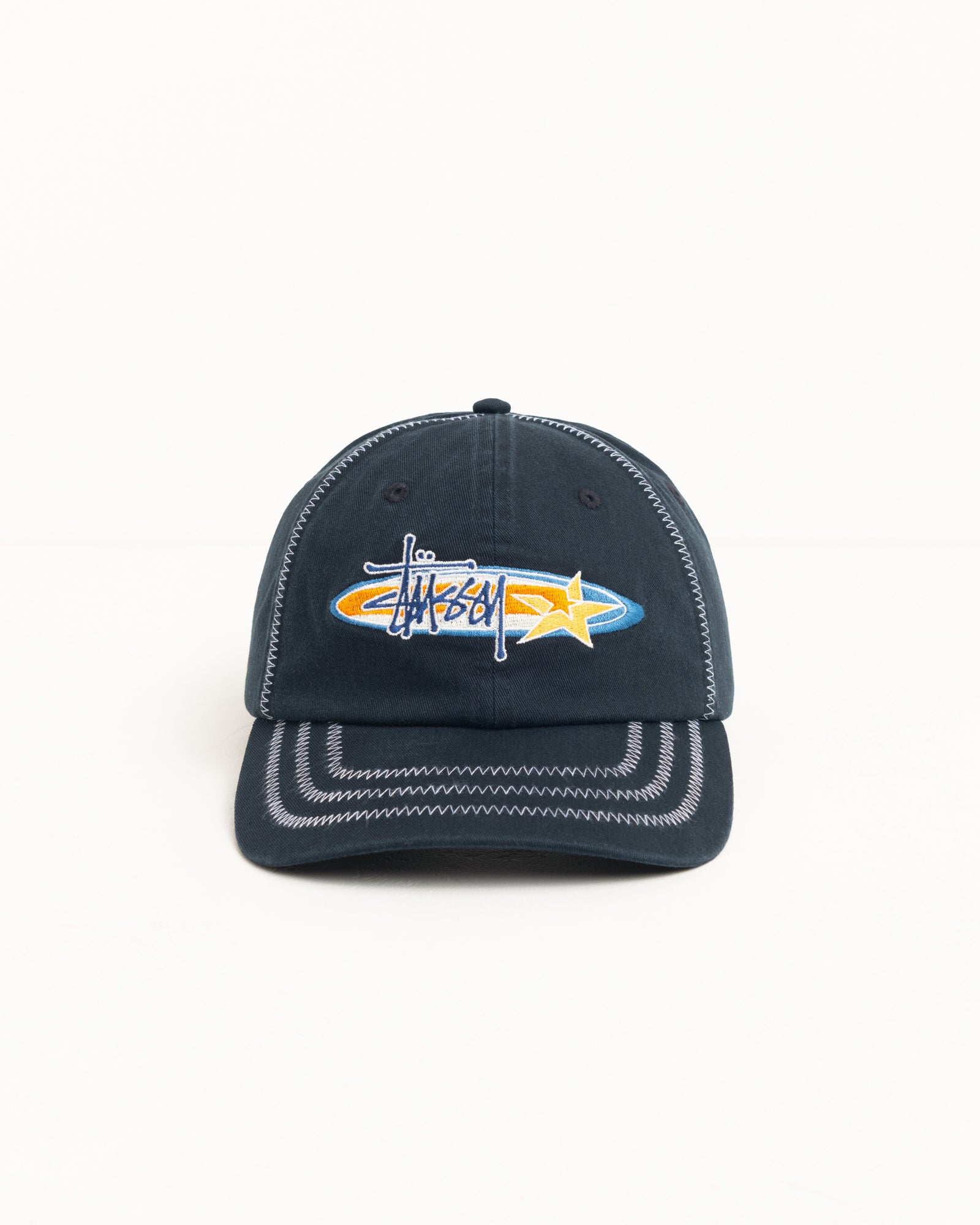 Oval Star Cap Headwear in Black