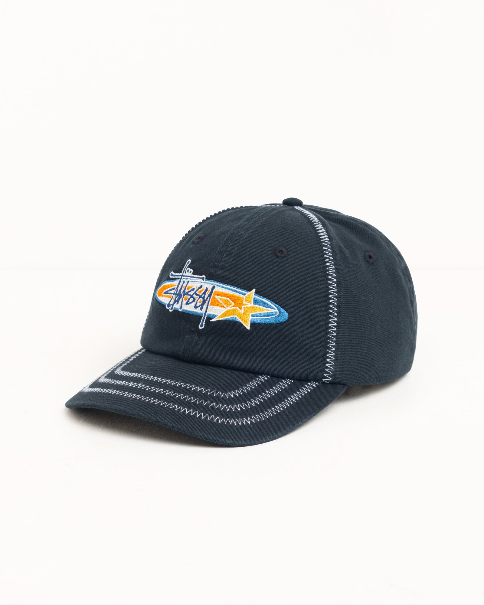 Oval Star Cap – Black | Headwear | Stüssy