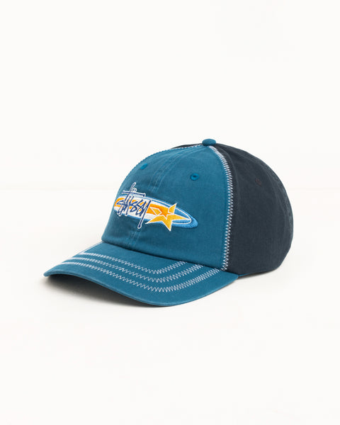 Oval Star Cap in Blue with low-profile fit, star logo embroidery, and contrast stitching