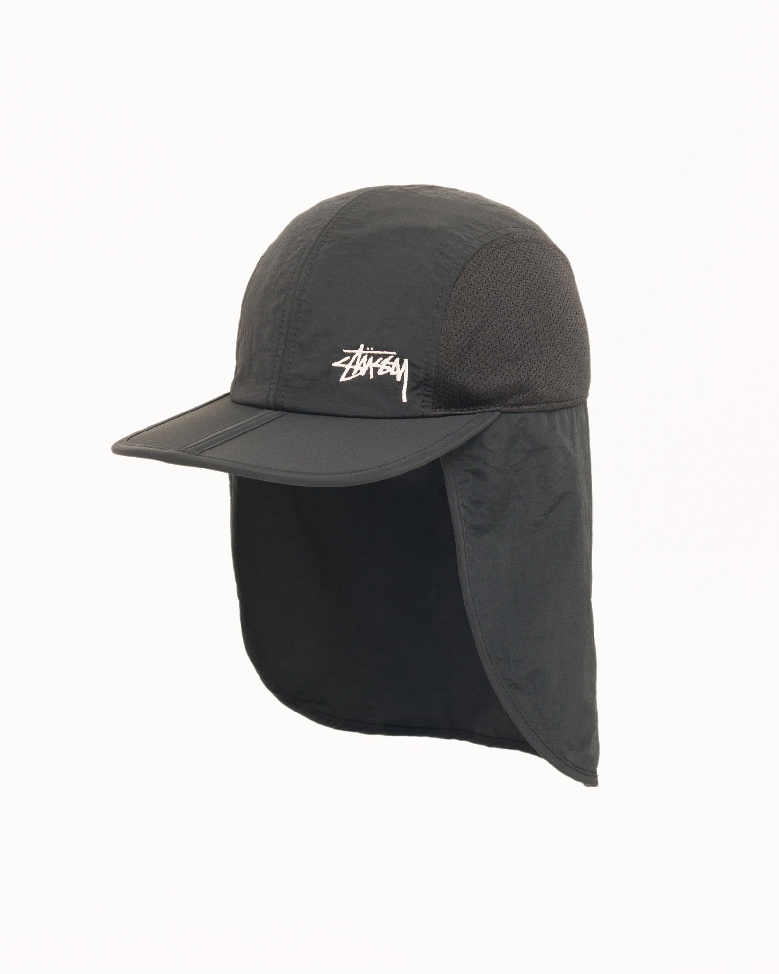Foldable Shade Hat – Black | Headwear | Stüssy