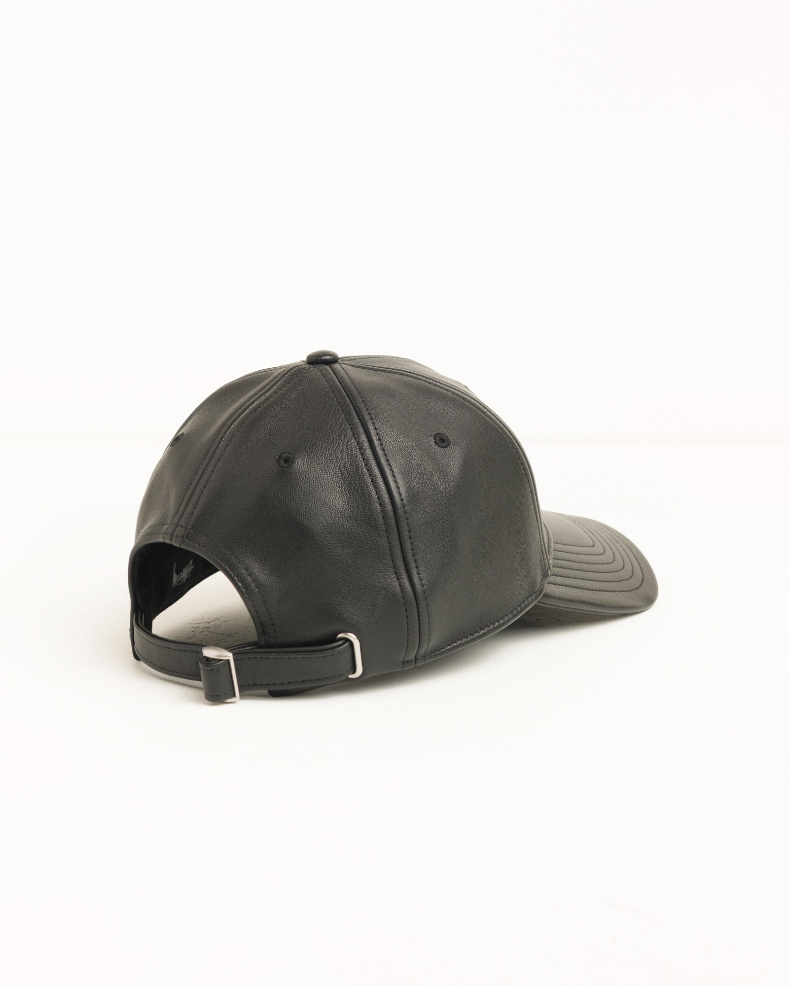 Leather Basic Stüssy Cap - Black | Headwear | Stüssy