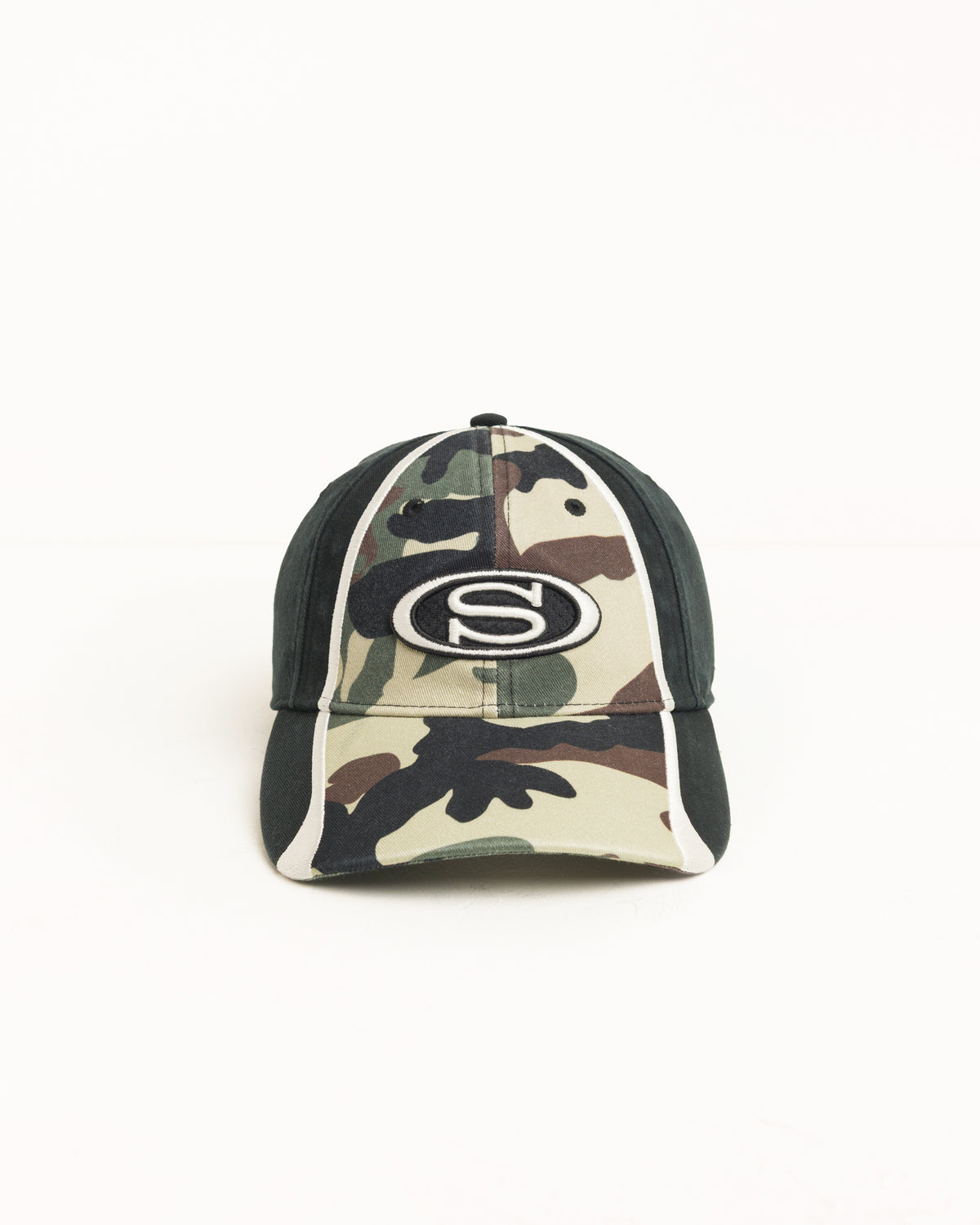 Lp S Oval Strapback Cap Unisex In Woodland Camo
