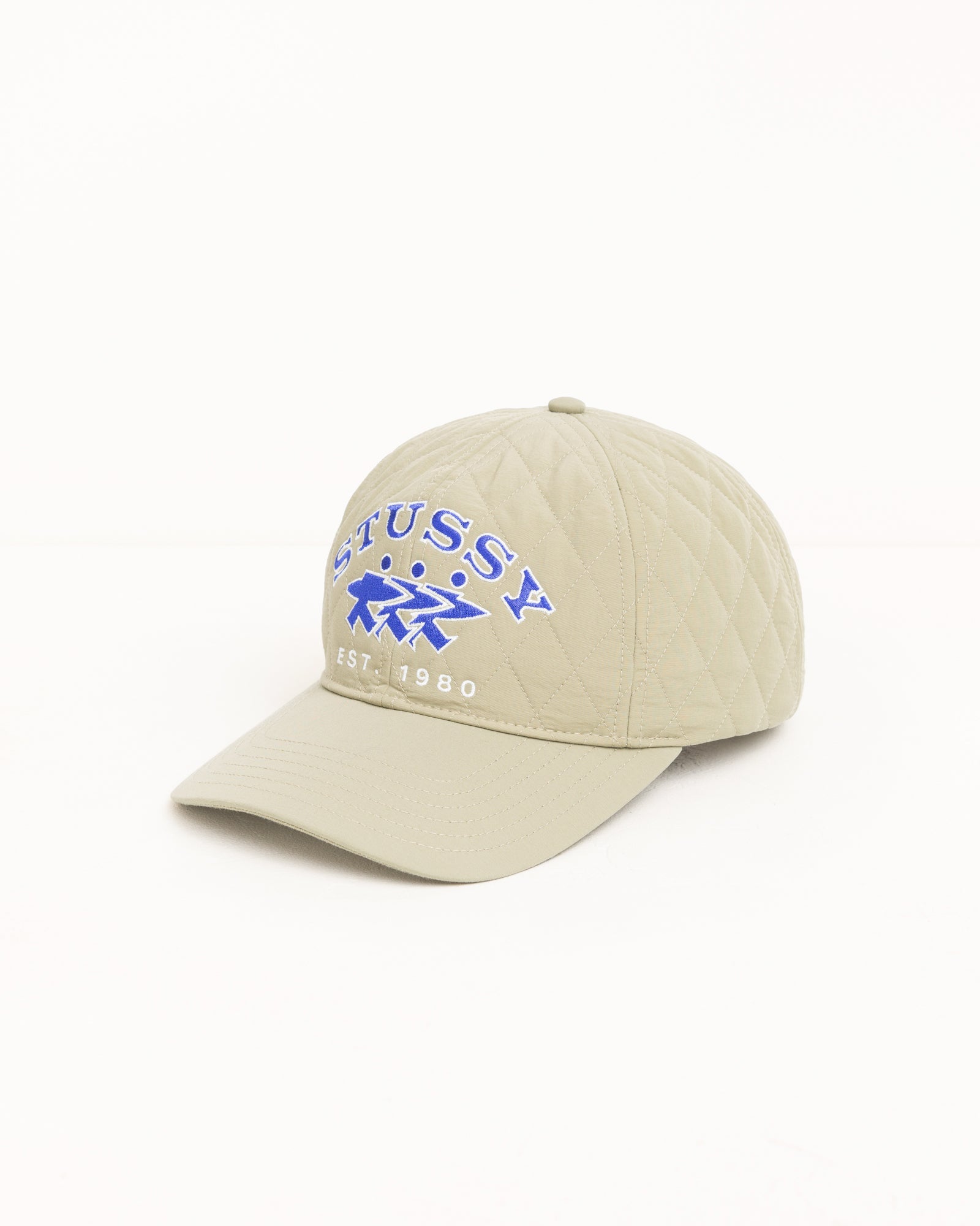 Quilted Surfwalk Snapback Cap - Khaki | Headwear | Stüssy