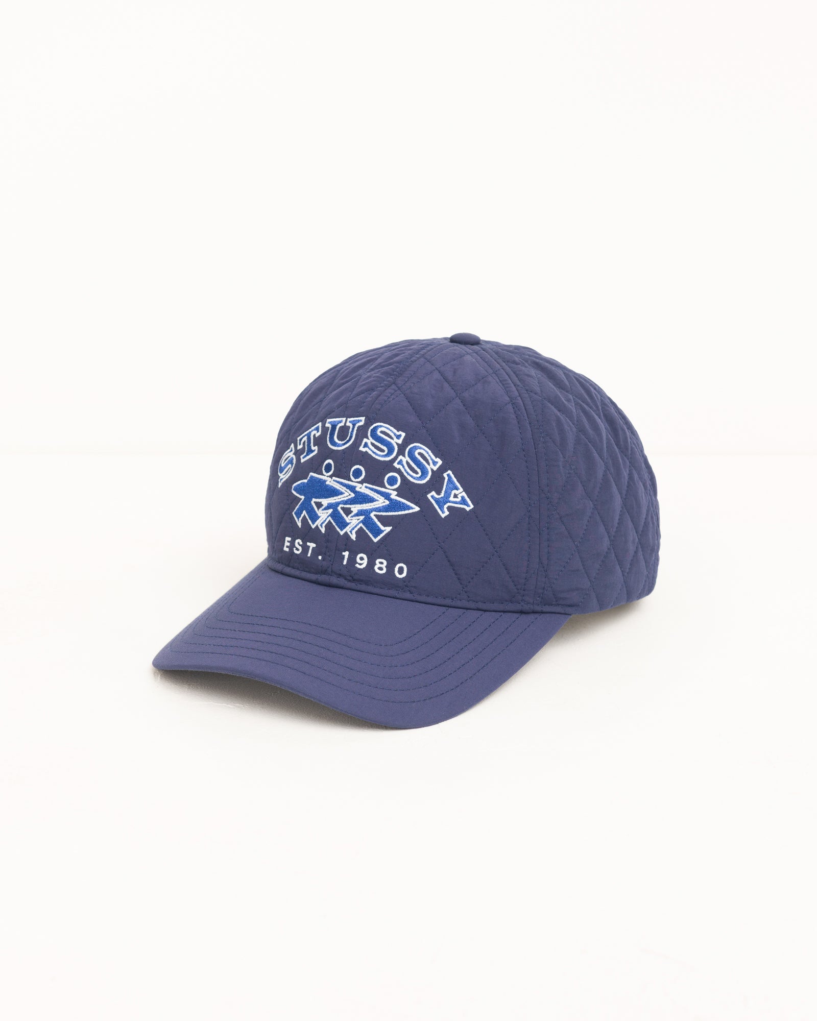 Quilted Surfwalk Snapback Cap - Navy | Headwear | Stüssy
