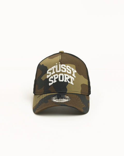 Stüssy Sport 9FORTY Trucker Cap Unisex in Camo