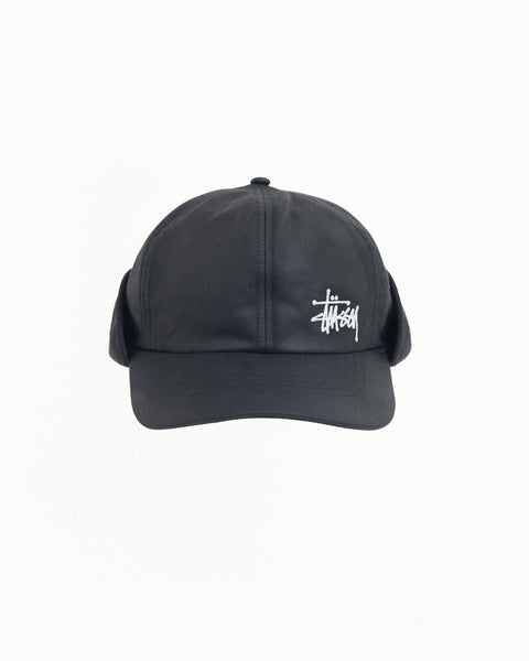 Md Waxed Earflap Unisex In Black