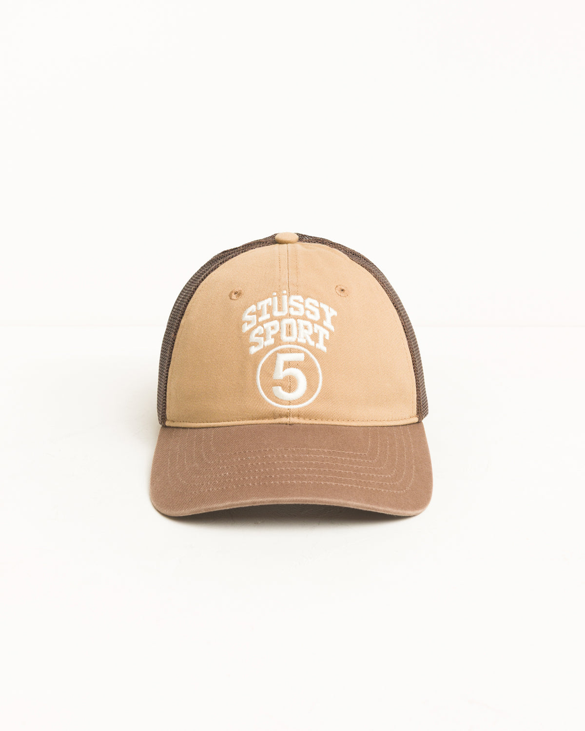 Lp Stussy Sport 5 Trucker Cap Unisex In Khaki