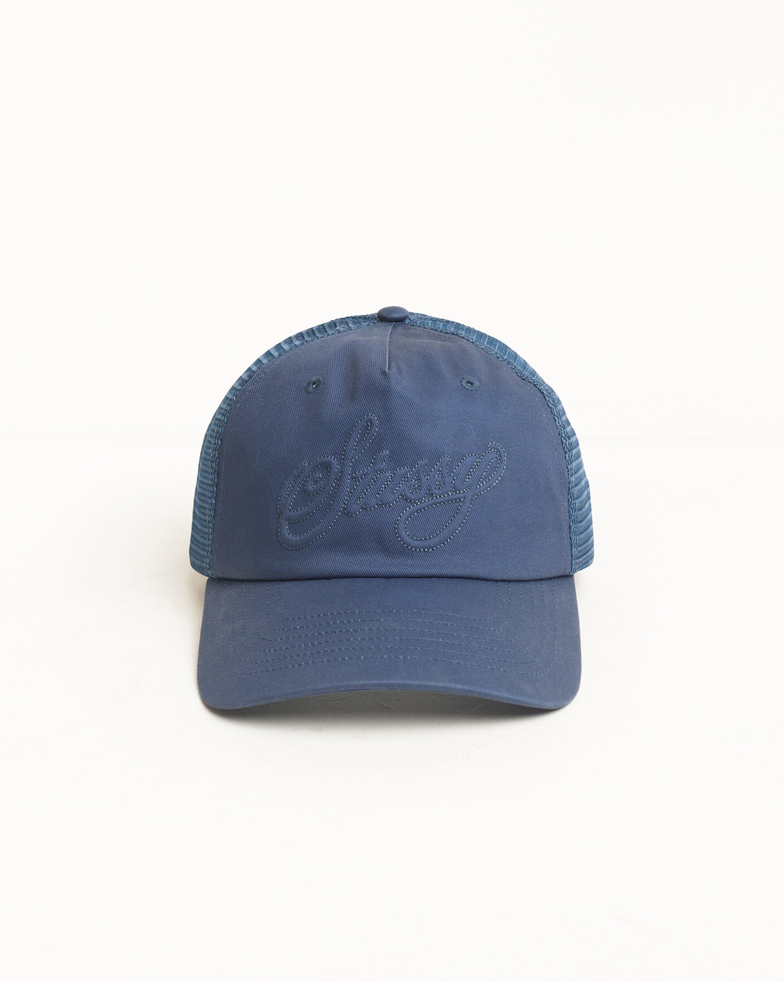 Trucker Crusive Stitch Cap Unisex In Navy | hero:main:collection:new-arrivals,shirts,tops-shirts,all,tees,outerwear,denim,knits,accessories,sunglasses,hoodies,sweats,mens-hoodies-sweatshirts,shorts,pants,bottoms,crew-sweats,zip-ups,swim,sweatpants,graphics,lazy-tees,swim,basic-9twenty,button-ups,shorts,cargos,denim-jeans,bottoms,bags,belts,wearables,gear,footwear,button-ups,basic-tops,jerseys,big-ol,classics,slim,jackets,all, | product-card-slider