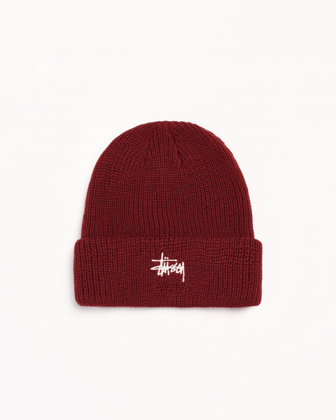 Basic Cuff Beanie Accessories In Dark Red