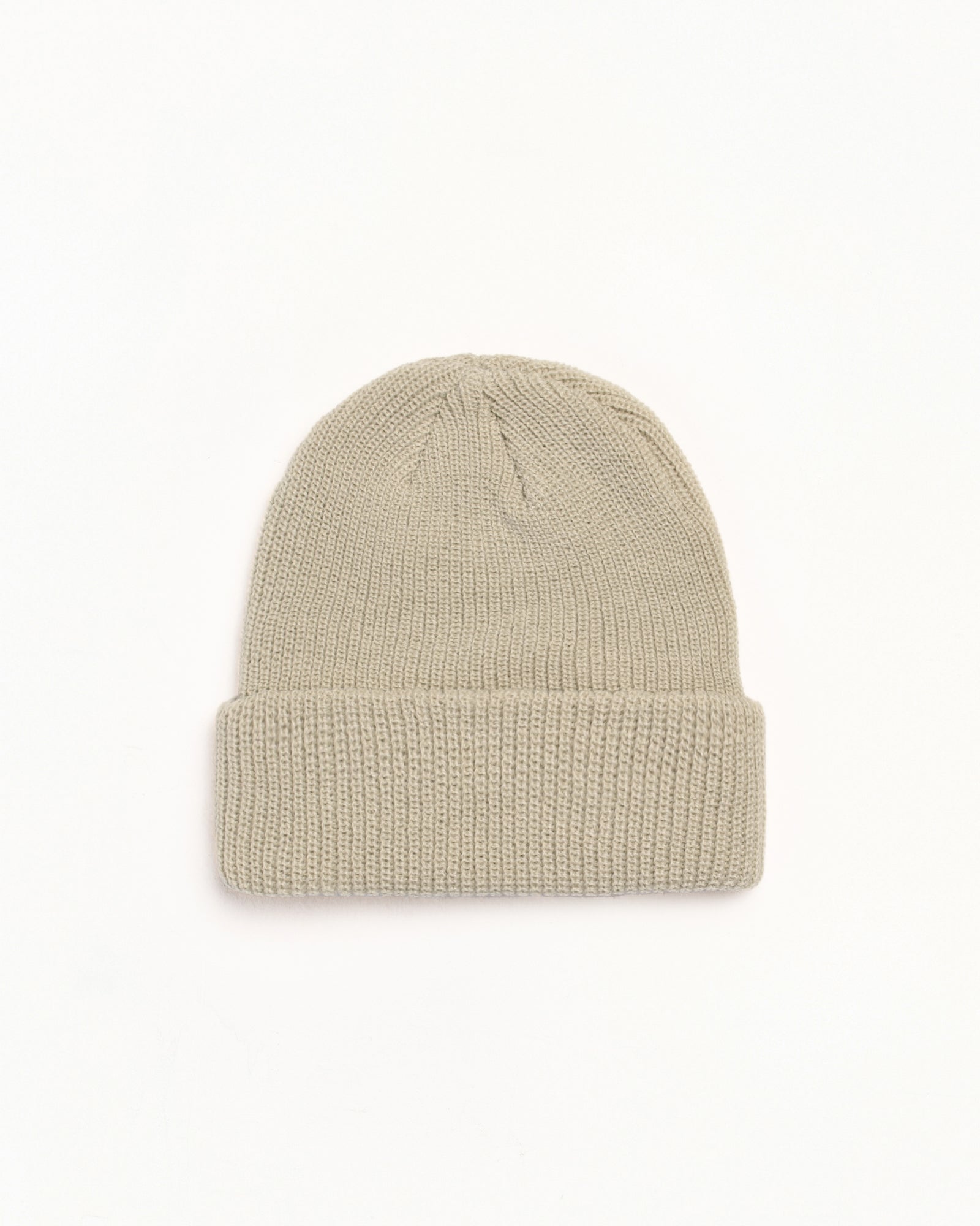 Basic Cuff Beanie Accessories In Faded Tan