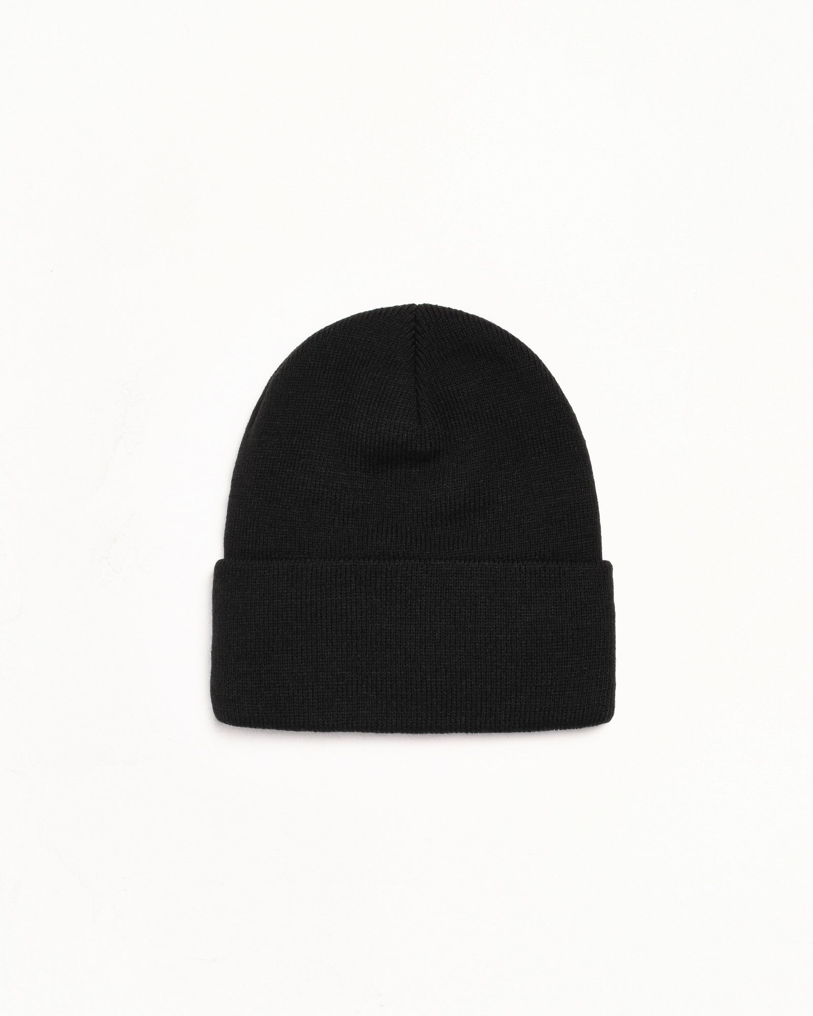 Stüssy Stock Cuff Beanie headwear in the color Black