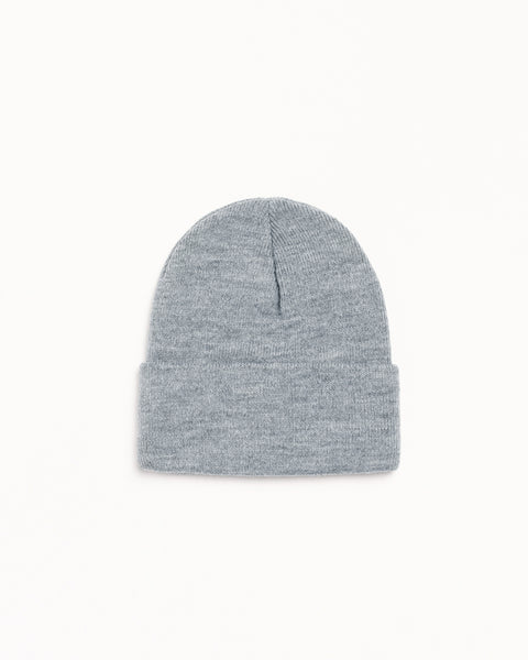 Stüssy Stock Cuff Beanie Headwear in the color Grey Heather