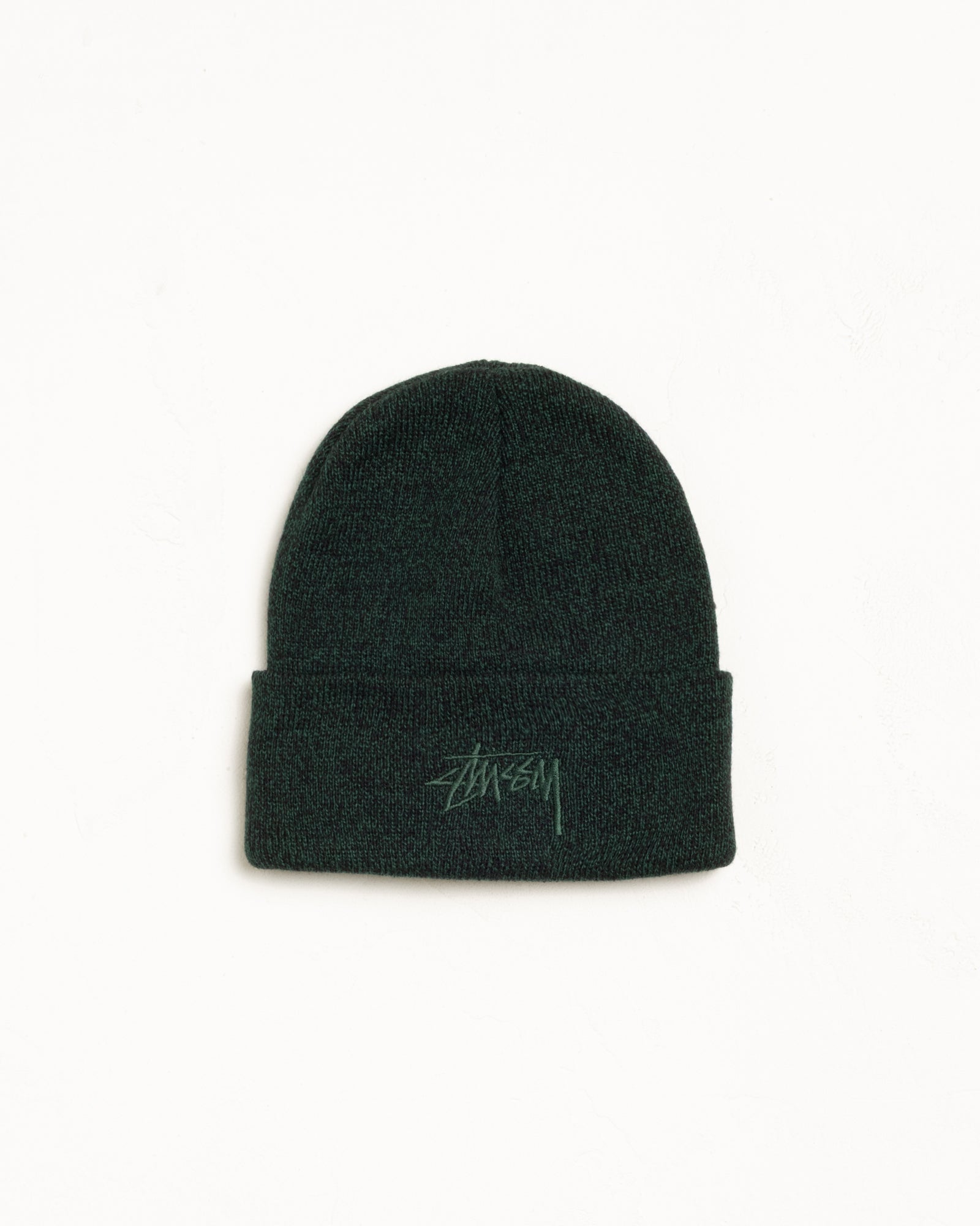 Stock Cuff Beanie Accessories In Marled Hunter Green