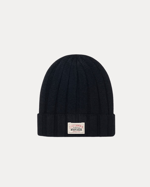帽子 Stussy WORKGEAR SPRAY Cuff Beanie Navy Workgear-Spray-Cuff-Beanie---