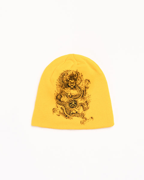 Skullcap Dragon Print – Yellow | Headwear | Stüssy