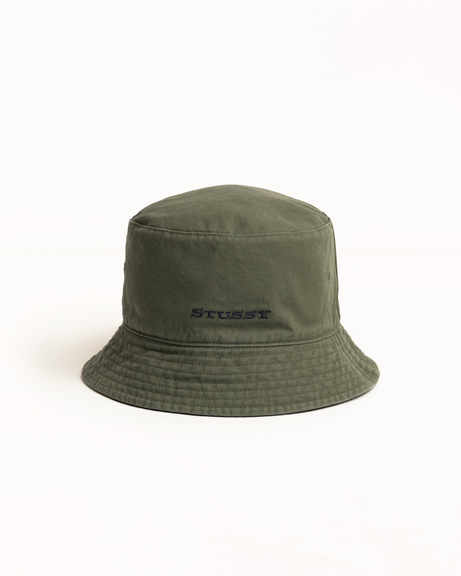 Reversible Stock Bucket Hat – Black/Olive | Headwear | Stüssy